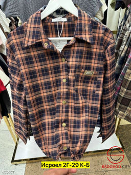 Рубашка женская в клетку