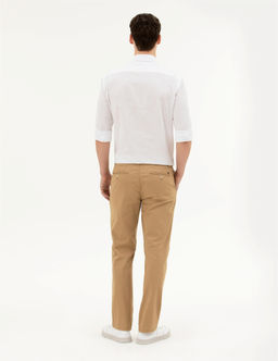 Camel Regular Fit Kanvas Pantolon