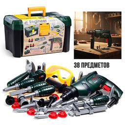 Набор инструментов "Маленький мастер" в коробке