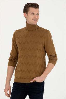 Мужской легкий свитер цвета хаки - U.s. polo assn фото 3