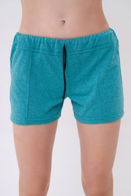 Шорты женские из кулирки Молодежные бирюзовый - Амадэль фото 2