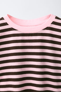 CAMISETA ESTAMPADA RAYAS / Rosa - Zara фото 3