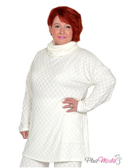 Свитер Модель №1649 размеры 44-84 - Plusmoda фото 3
