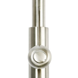 Моносмеситель ZEIN Z01, нержавеющая сталь, поворотный излив, сатин