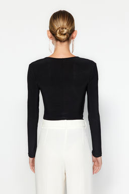 TRENDYOLMILLA Siyah Par?lt?l? Tasl? Body TPRAW24BD00024  фото 6