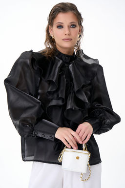 Рубашка Алиша (черный) - Эльза фото 7