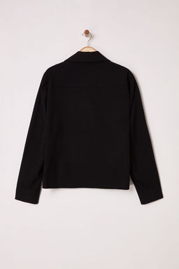 Siyah Regular Fit Mevsimlik Ceket TMNSS25CE00000