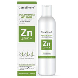 Compliment ЦИНК+ Бальзам-Маска д/в От всех видов перхоти (200мл).15 / 797439 /