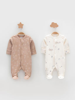 К 6541-2уп/молочный Н183,бежевый Н045.1 набор комбинезон (слип) яс