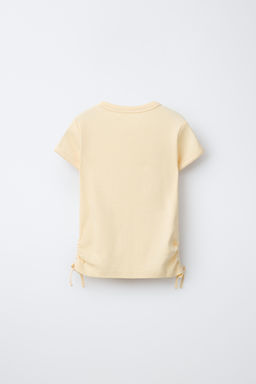 CAMISETA CON MODAL CUT OUT LAZOS / Amarillo - Zara фото 2