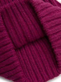 Шапка жен. шерсть+акр LB-A53075 fuchsia