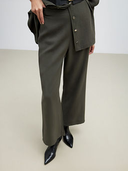 Modal Kar???ml? Geni? Pa?a Kad?n Pantolon