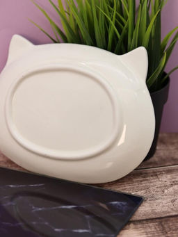 Тарелка керамическая Cat plate, 19,5х15 см