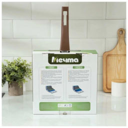 Сковорода-гриль квадр.24*24 АП Гранит brown со съемной ручкой и стекл. крышкой арт.С064806 /Мечта/  фото 14