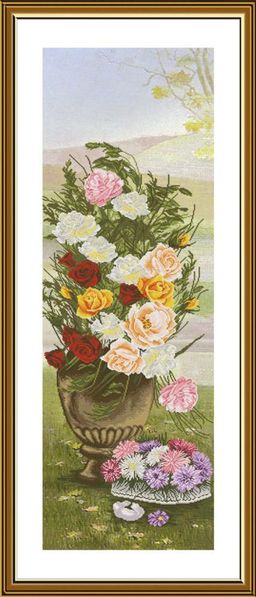 Набор для вышивания Нова Слобода СР 6238 Четыре сезона. Зима 28 х 84 см