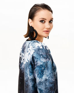 Платье-свитшот с бахромой PSB001 - Sahar art lab фото 3