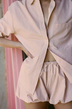 STRIPED CULOTTES SHORTS - Zara фото 6