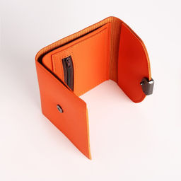 Кошелёк на кнопке, цвет оранжевый - Simaland фото 4