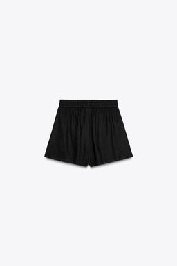 LINEN BLEND BOXER BERMUDA SHORTS - Zara фото 13