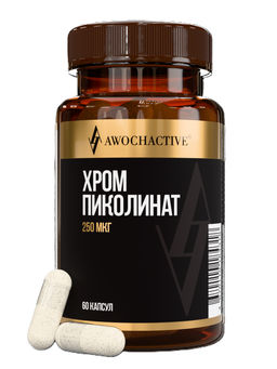 (ЧЗ)БАД CHROME PICOLINATE CR (ХРОМА ПИКОЛИНАТ) 60 капсул ТЖК 450мг тм AWOCHACTIVE