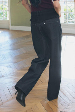 ZW COLLECTION BARREL MID-RISE JEANS - Zara фото 3