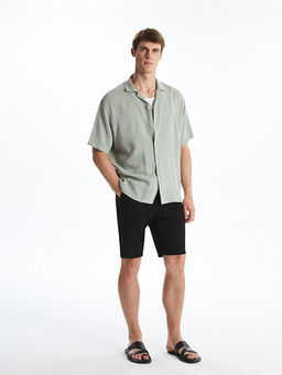 Regular Fit K?sa Kollu M?slin Erkek G?mlek