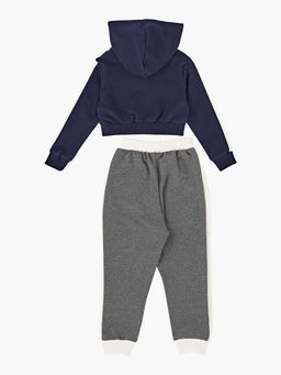 Спортивный костюм для девочки UD 7064 син/графит - Mini maxi фото 7