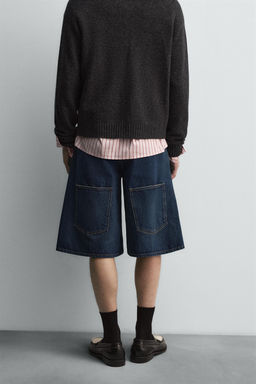 DENIM BERMUDA JORTS HARRY LAMBERT FOR ZARA X DISNEY  фото 3