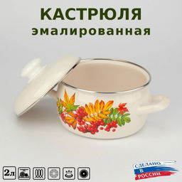ЭМ_Кастрюля 2,0л сф. "Рябина" ст/кр арт С-4210АП2/4Жм (092406)