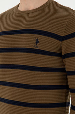 Мужской свитер цвета хаки Неожиданная скидка в корзине - U.s. polo assn фото 7