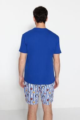 TRENDYOL MAN Gri Regular Fit Bask?l? Orme Sortlu Pijama Tak?m? TMNSS23PT00000 - Trendyolmilla фото 20