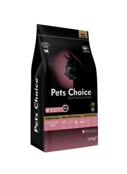 Для взрослых кошек с курицей (Pets Choice Adult Cat - Chicken 1,5 kg) 64273
