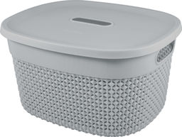 Корзина для хранения с крышкой OSLO 6л молочный туман PT1331МЛ-10,,