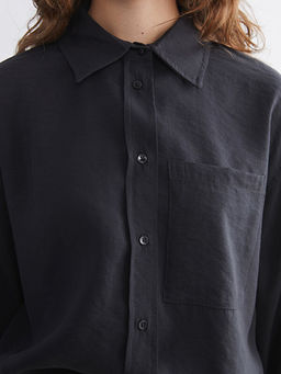 Oversize Modal Kar???ml? Kad?n G?mlek