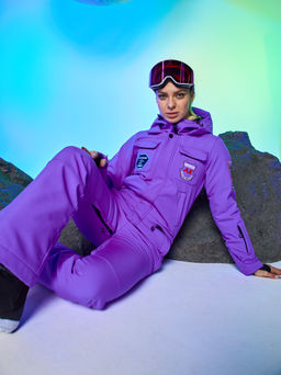 Женский сноубордический горнолыжный комбинезон Alpha Endless Aeternitas 223/2305 PRP - Пурпурное Сердце  фото 32