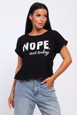 Футболка с надписью Nope, not today, Арт. 804