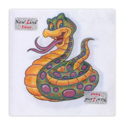 Салфетки бумажные Весёлая змея 2 слоя, 33?33 см, 20 шт.