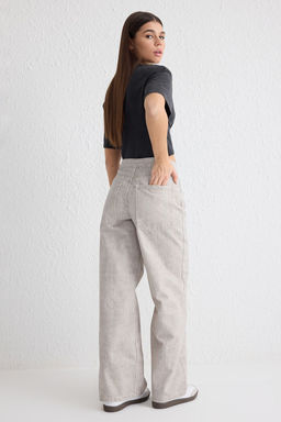 Cok Renkli Cizgili Normal Bel Baggy Jeans TWOSS25JE00017 - Trendyolmilla фото 5