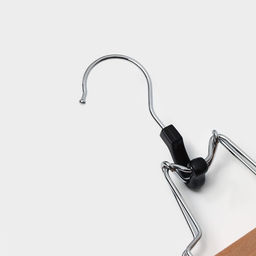 Плечики-зажим для брюк и юбок Доляна, 2516 см, светлое дерево  фото 15