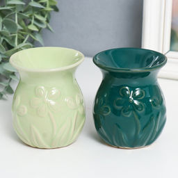 Аромалампа для эфирных масел Незабудки, керамика, 8?7?7 см, МИКС