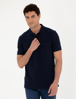 Lacivert Regular Fit Basic Ti__rt - Pierre cardin фото 8