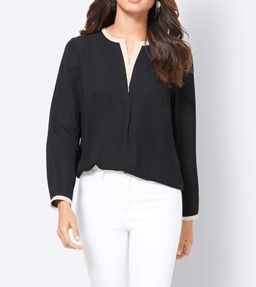 Блузка, черная