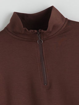 Dik Yaka K?z ?ocuk Sweatshirt