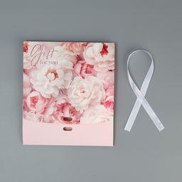 Коробка складная двухсторонняя Пионы, 20 х 18 х 5 см - Дарите счастье фото 5