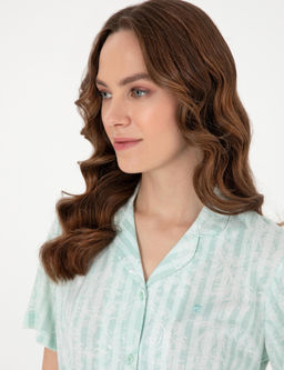 Mint K_sakollu G_mlek Pijama Tak_m_ - Pierre cardin фото 2