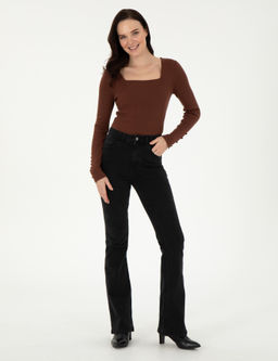 Kahverengi Ex. Slim Fit Kazak - Pierre cardin фото 4