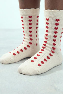 3-PACK OF STRIPED AND HEART SOCKS - Zara фото 5