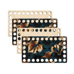 Заготовка для декорирования Love2art ДВ-03 Набор донышек для вязания Глянцевый фанера 12 х 7 х 0.4 см 4 шт 04 Бабочки  фото 9