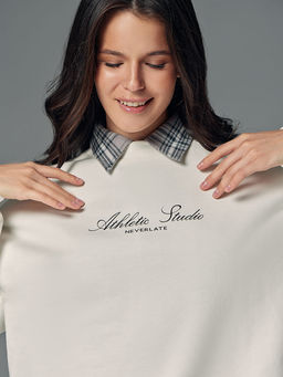 Свитшот Atletic Studio свободного силуэта - NEVERLATE фото 3