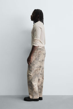 ABSTRACT PRINT BAGGY FIT TROUSERS - Zara фото 9